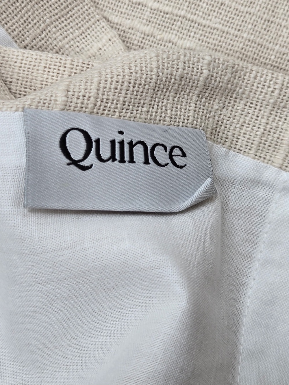 NWT QUINCE Set Of 2 48x84 Cotton Slub Curtains Natural 0858 - Picture 8 of 11